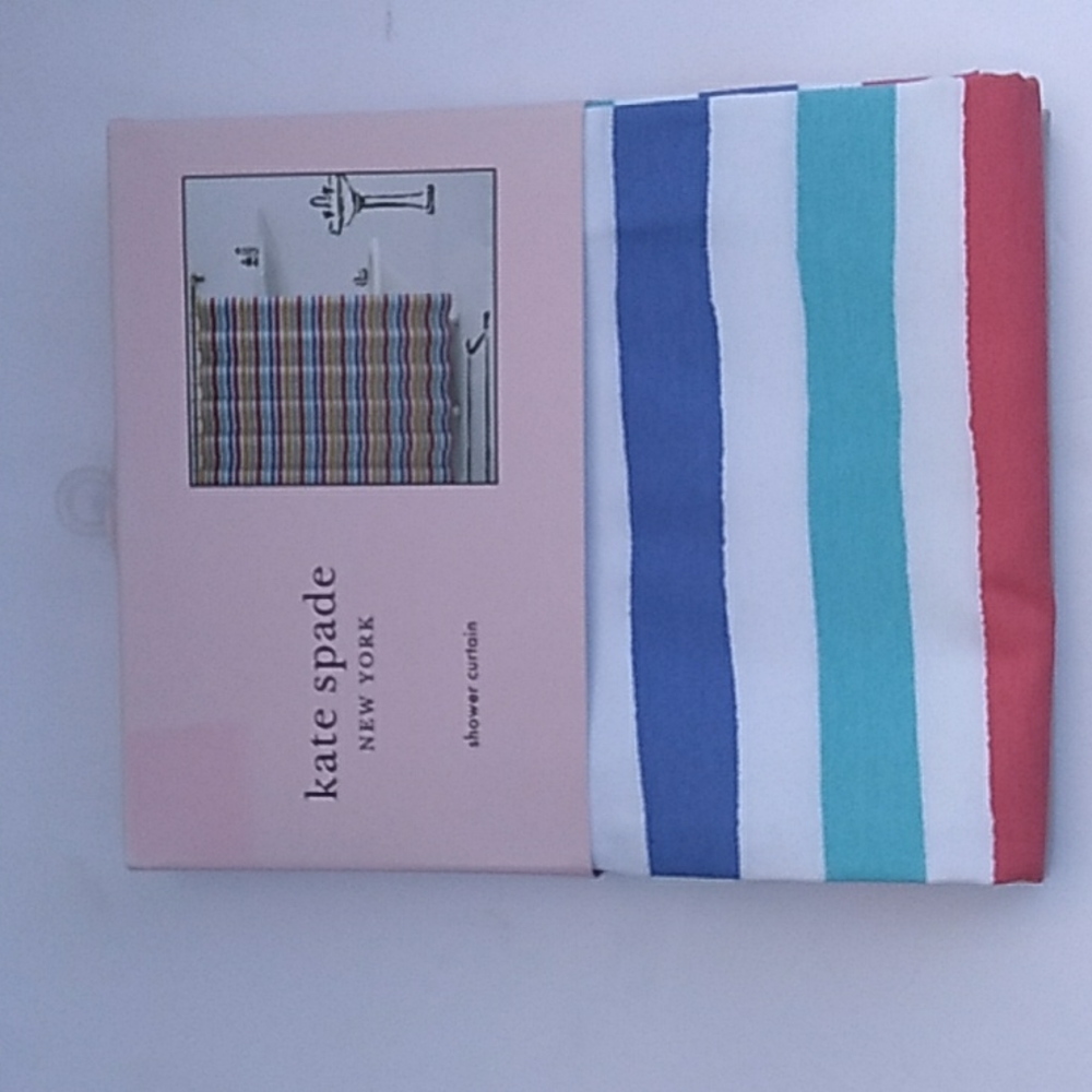 Kate ♠️ Spade Painted Stripe Shower Curtain